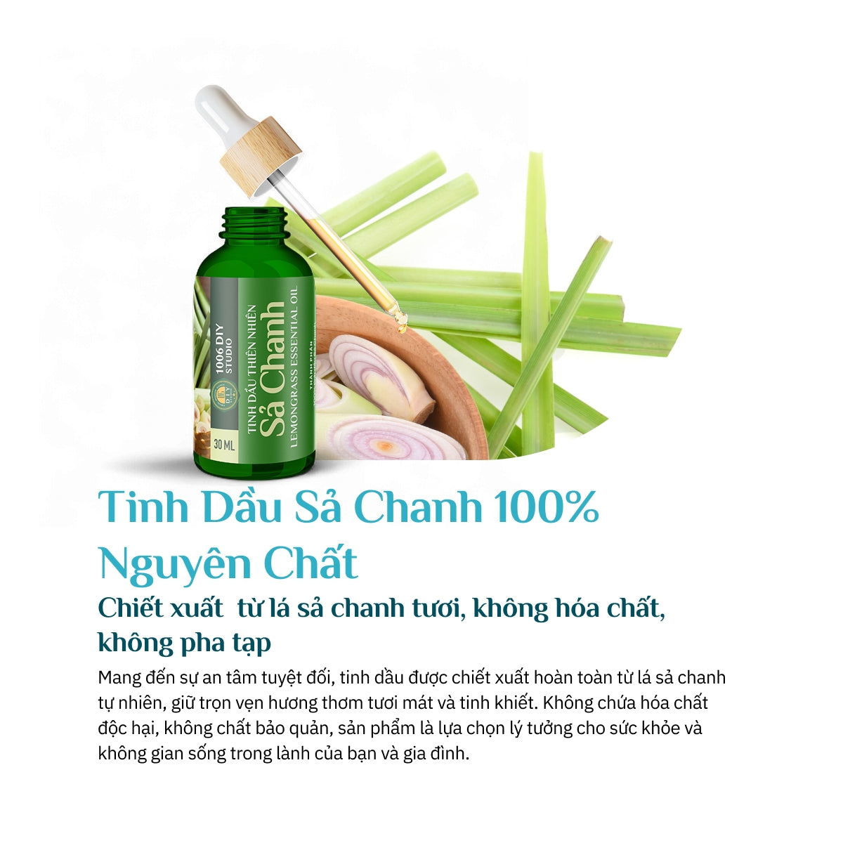 Tinh Dầu Sả Chanh Nguyên Chất 100%
