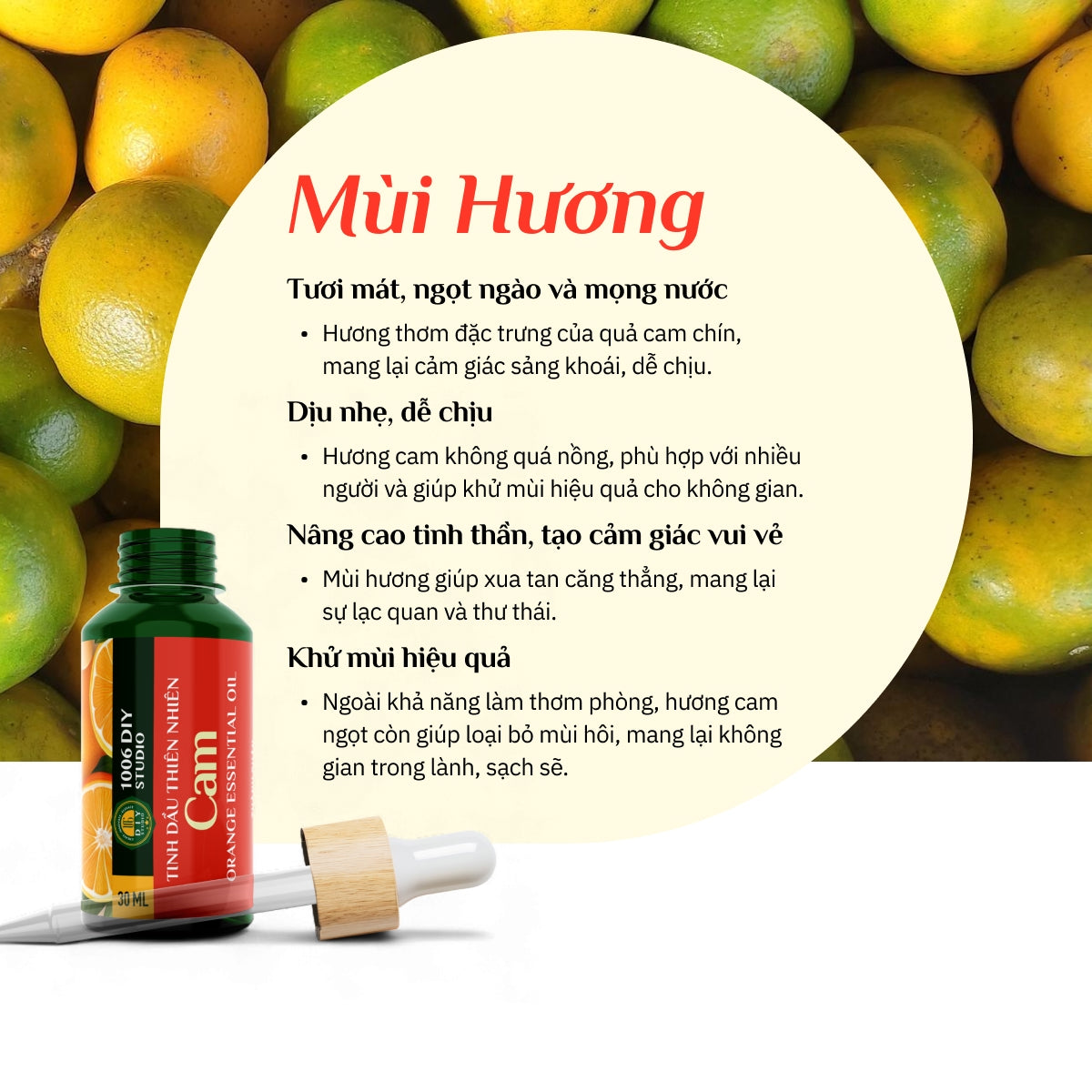 Tinh Dầu Cam Nguyên Chất 100%