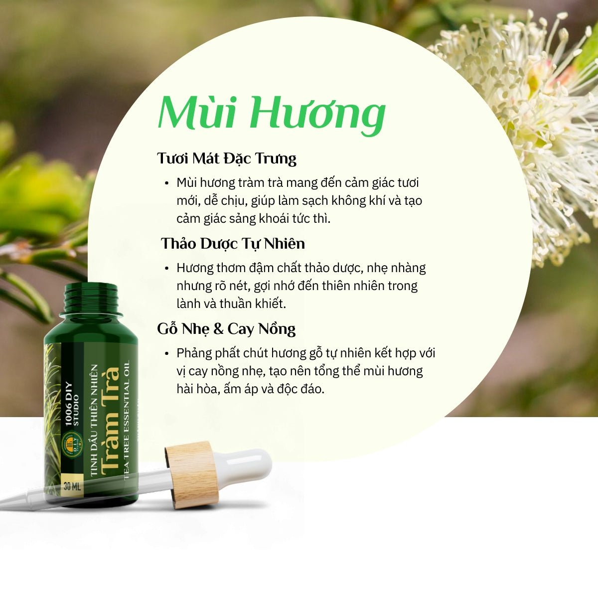 Tinh Dầu Tràm Trà Nguyên Chất 100%
