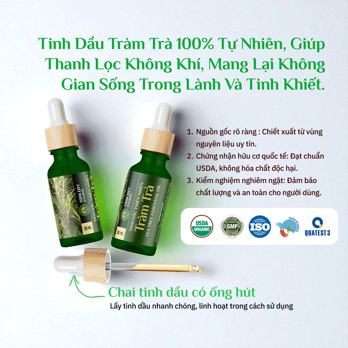 Tinh Dầu Tràm Trà Nguyên Chất 100%
