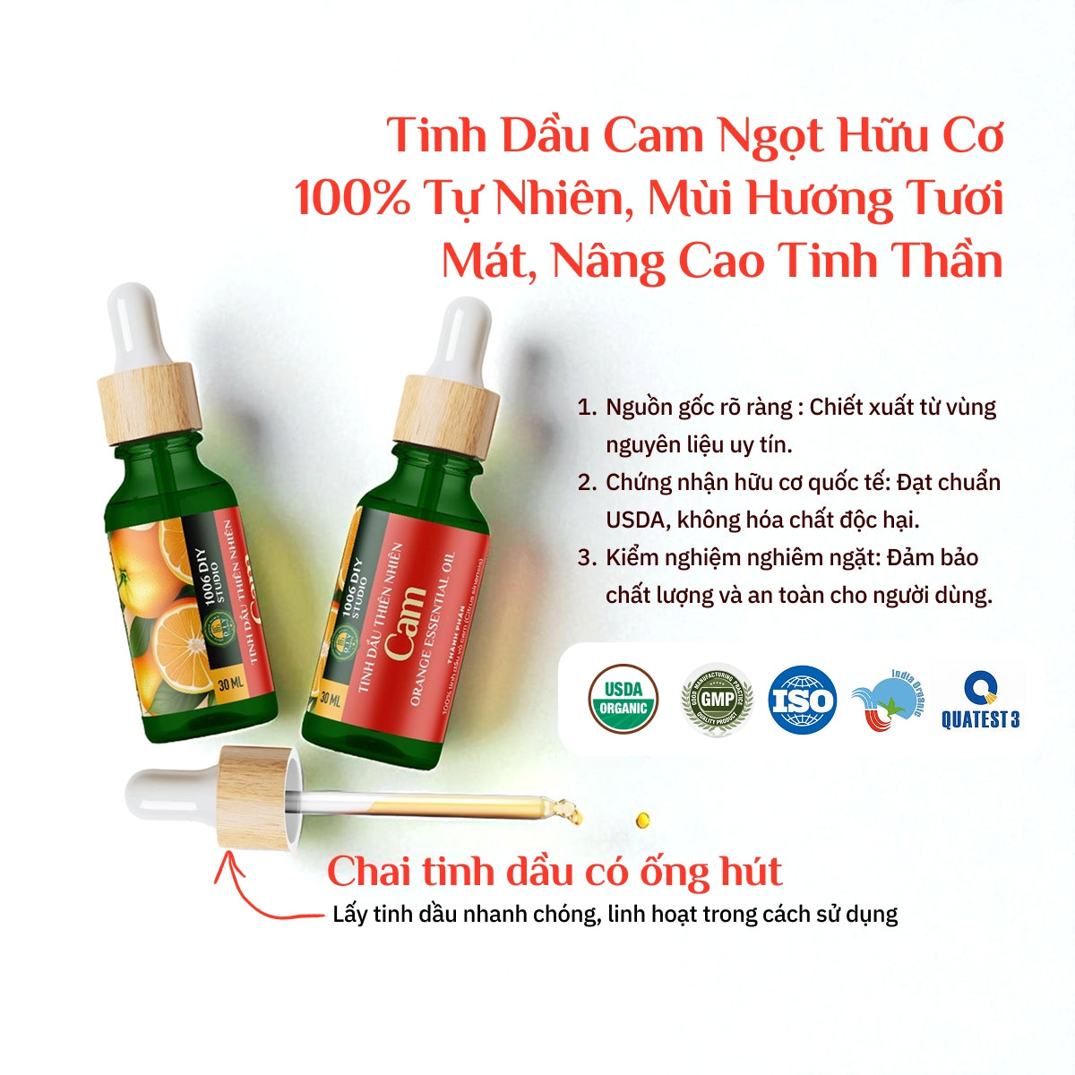 Tinh Dầu Cam Nguyên Chất 100%