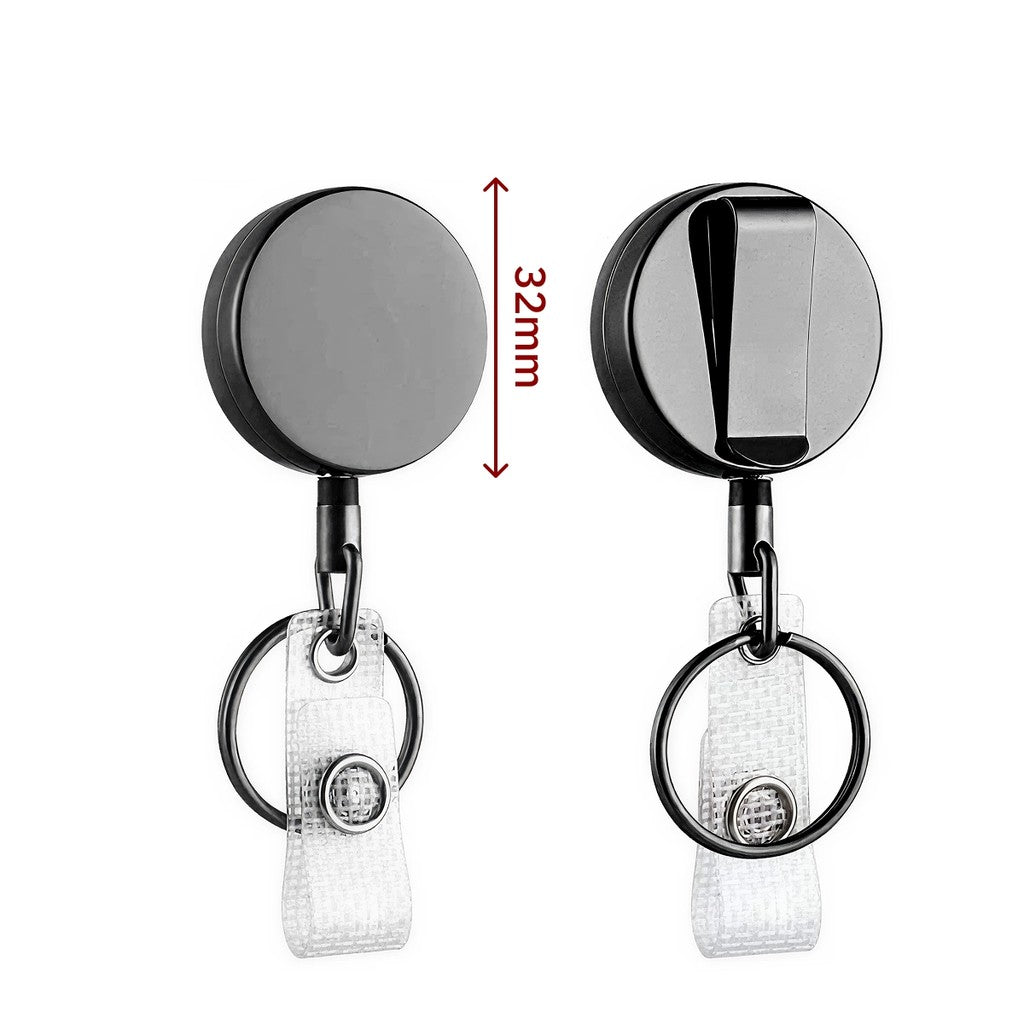 Móc Khóa Dây Rút 60cm Mặt Tròn 3.2cm Cao Cấp