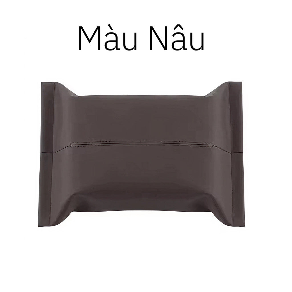 Hộp Đựng Khăn Giấy Da Nappa Treo Ô Tô