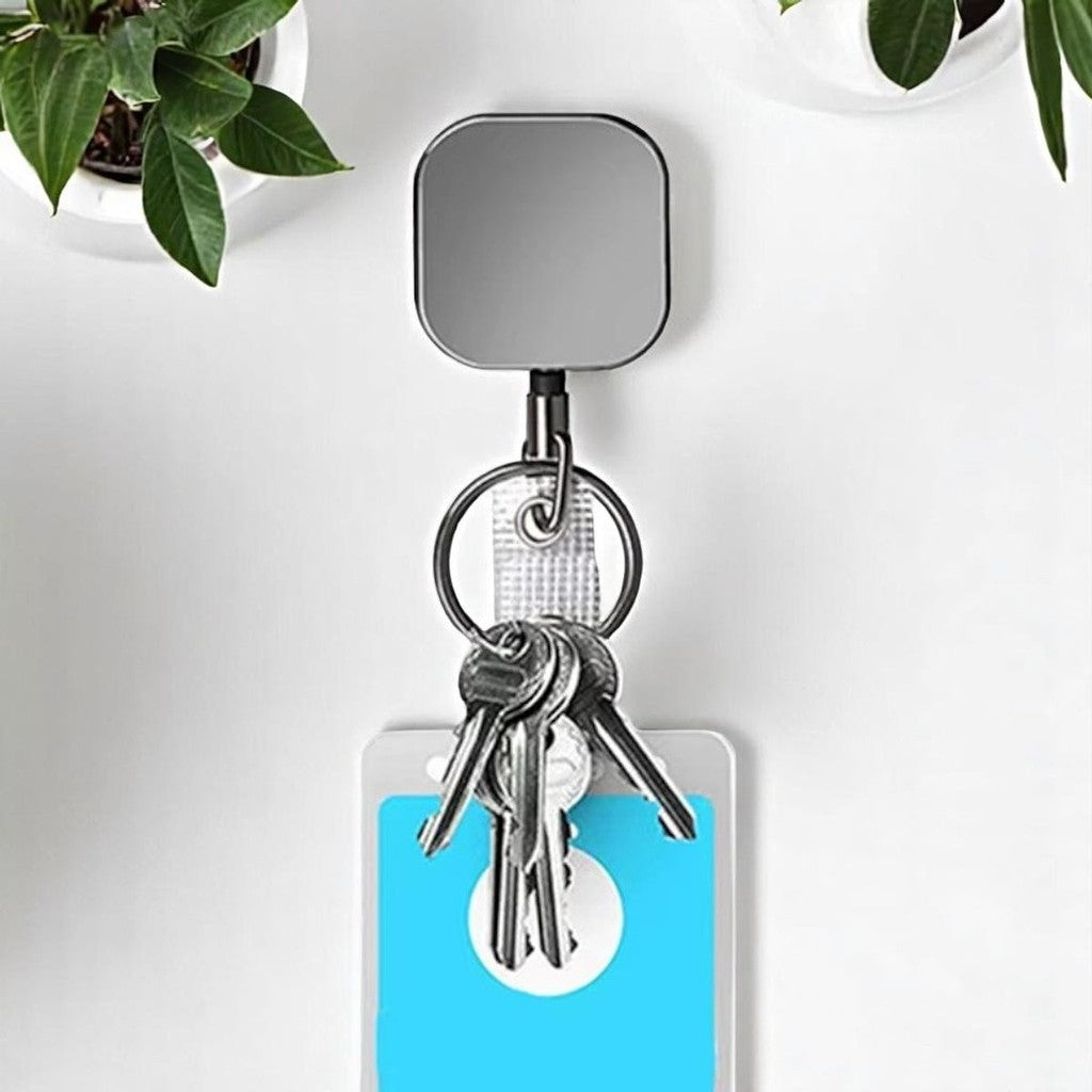 Móc Khóa Dây Rút Thẻ Đeo Kim Loại, Kích Thước 3.2cm