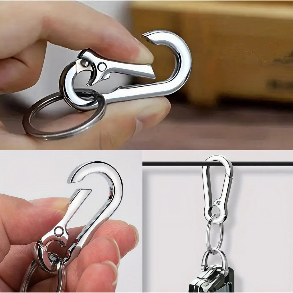 Móc Khóa Kim Loại Đa Năng Có Dụng Cụ Mở Hộp