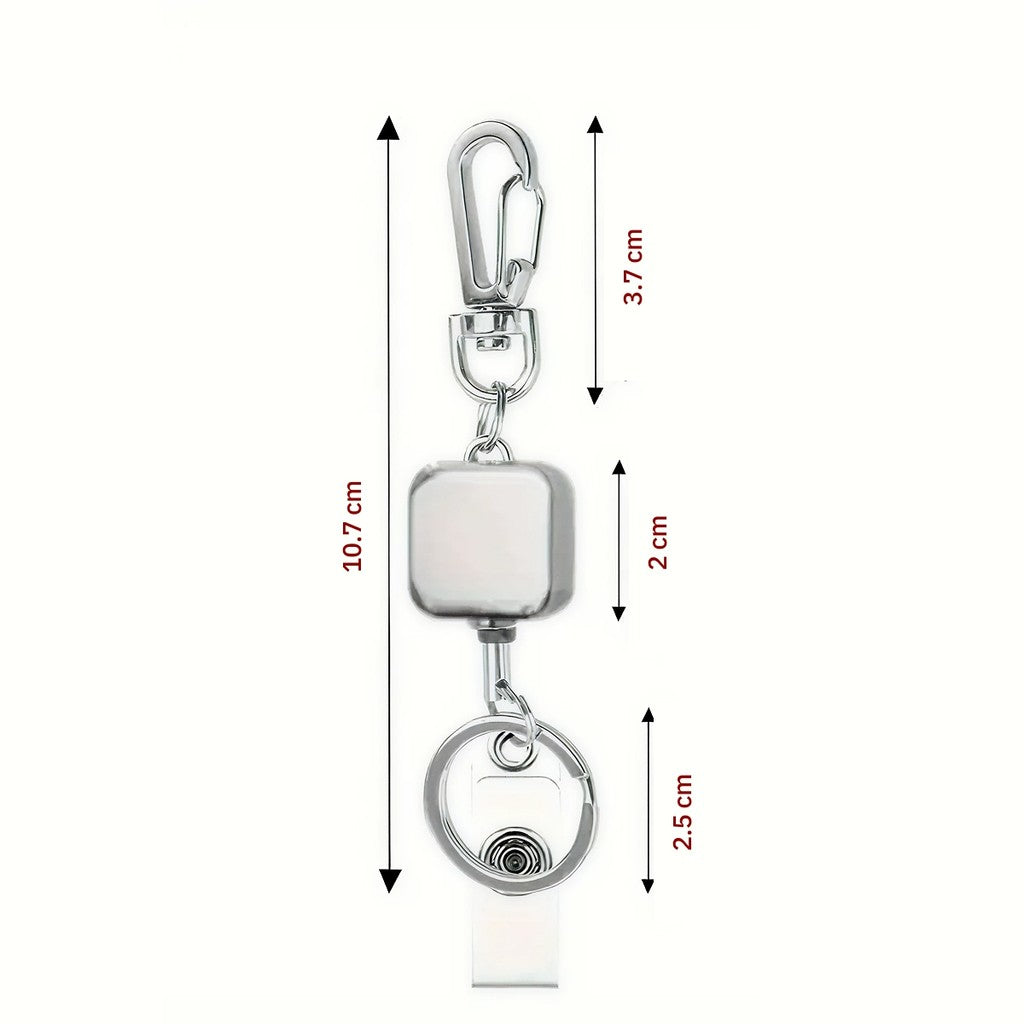 Móc khóa rút dây đa năng giữ thẻ tiện lợi