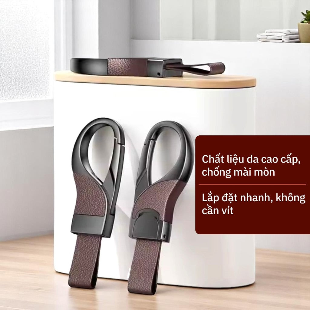 Móc Khóa Ô Tô Nam Cao Cấp Hợp Kim + Da
