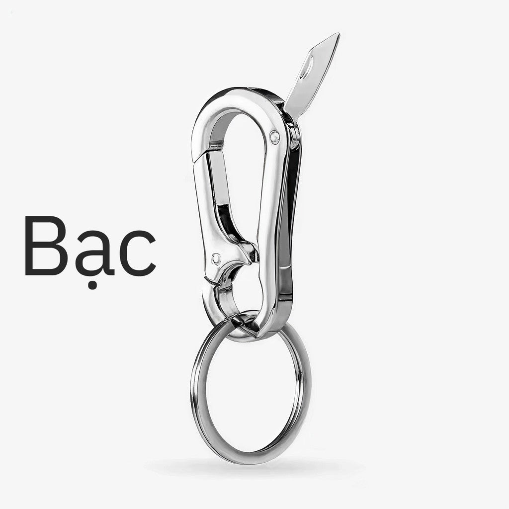 Móc Khóa Kim Loại Đa Năng Có Dụng Cụ Mở Hộp
