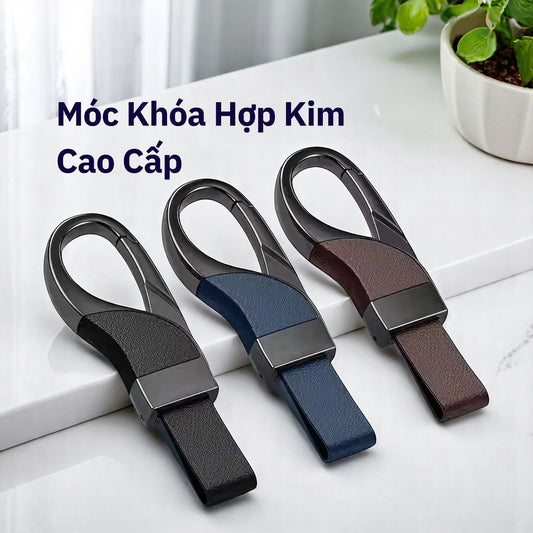 Móc Khóa Ô Tô Nam Cao Cấp Hợp Kim + Da