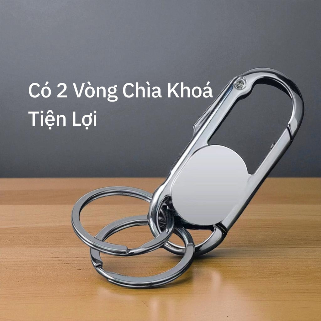 Móc Khóa Ô Tô Xe Máy Nam Thép Không Gỉ
