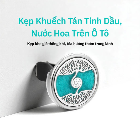 Kẹp Khuếch Tán Tinh Dầu Xe Hơi
