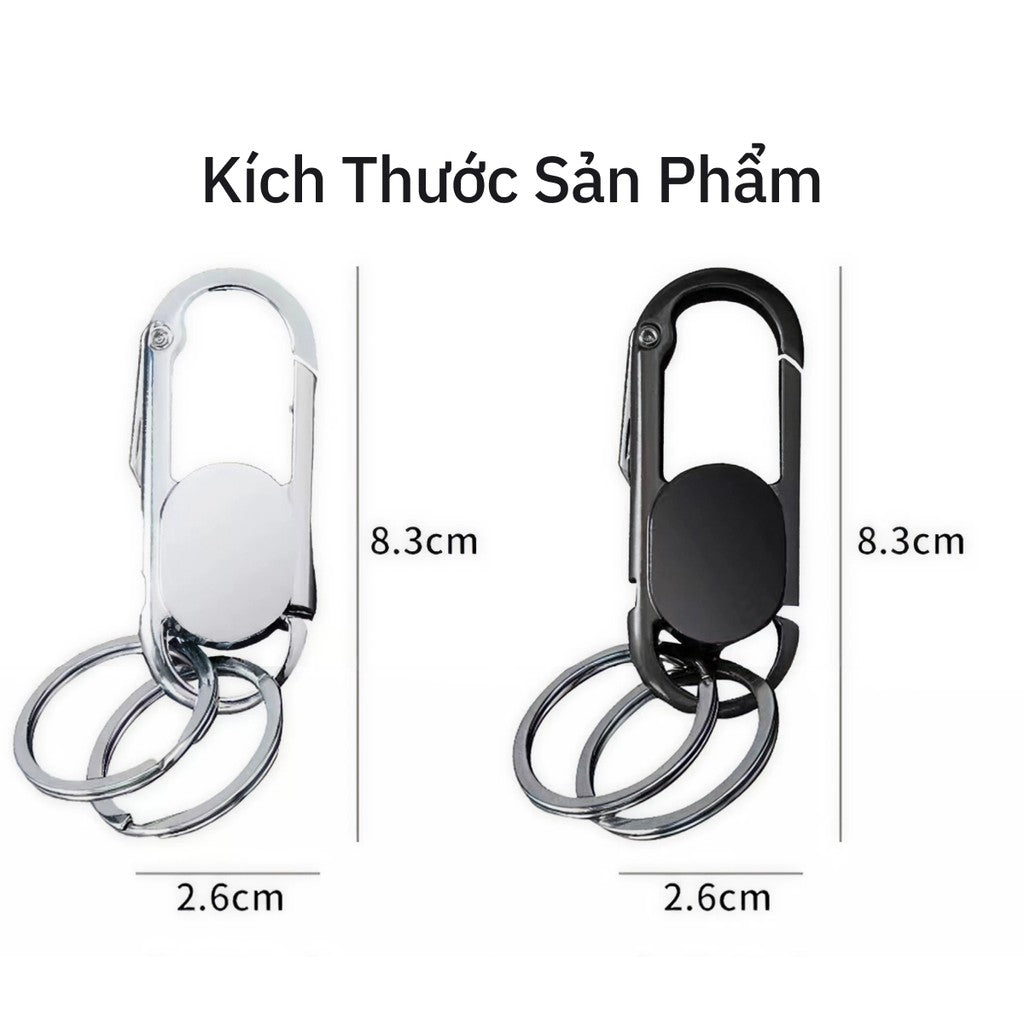 Móc Khóa Ô Tô Xe Máy Nam Thép Không Gỉ