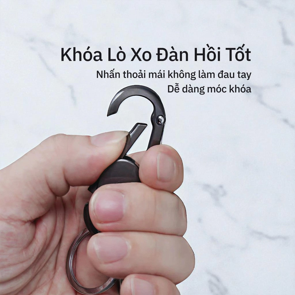 Móc Khóa Ô Tô Xe Máy Nam Thép Không Gỉ