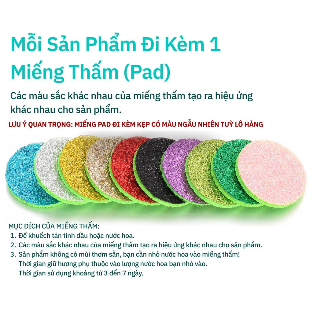 Kẹp Khuếch Tán Tinh Dầu Xe Hơi