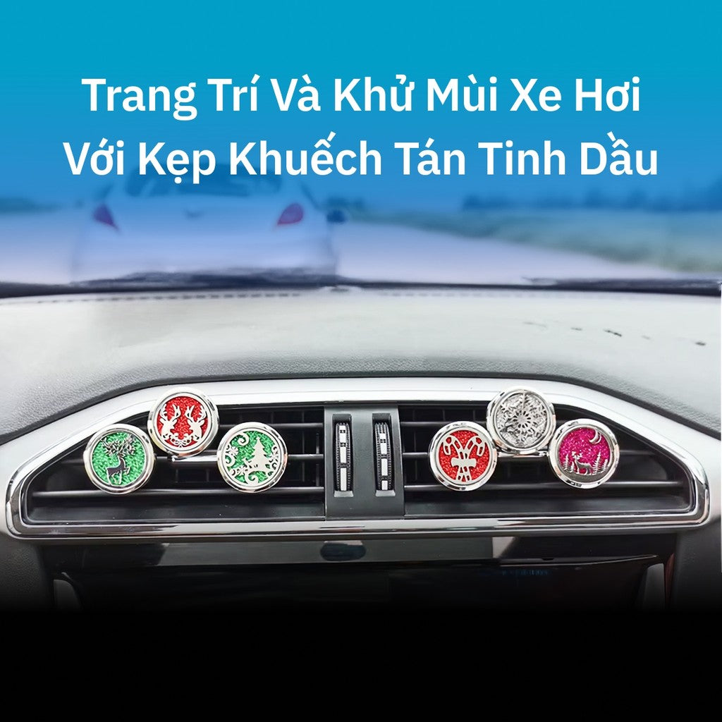 Kẹp Khuếch Tán Tinh Dầu Xe Hơi