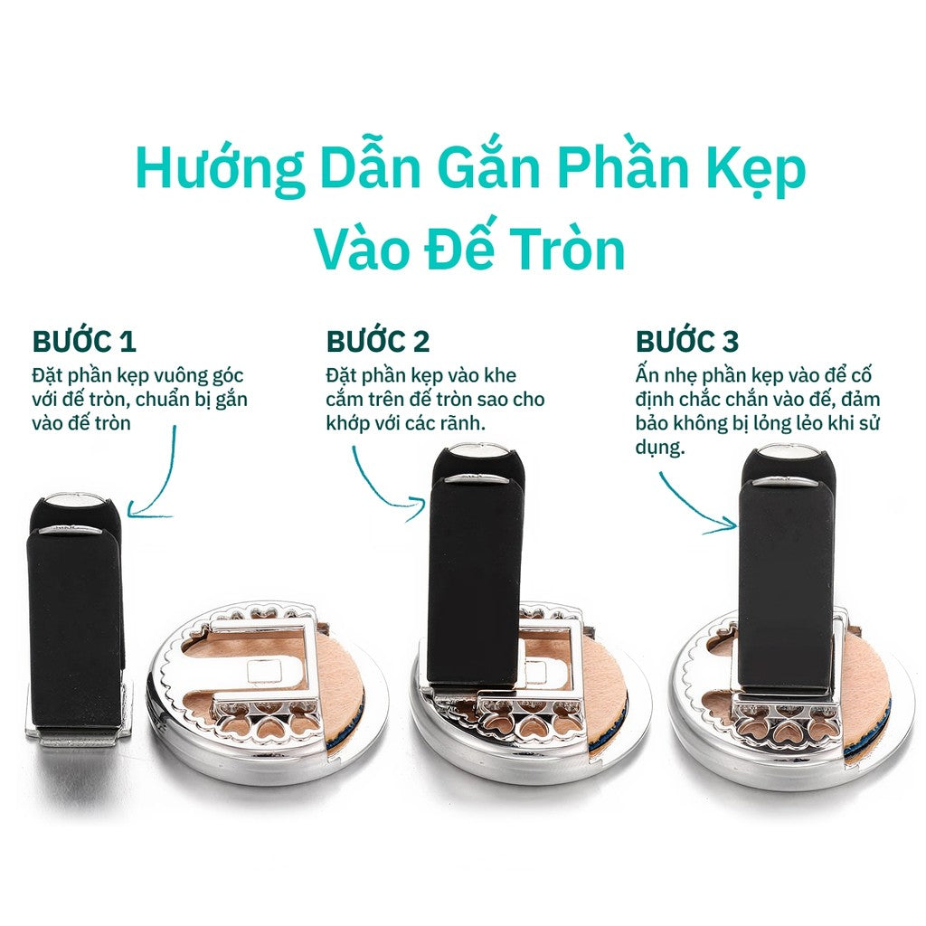 Kẹp Khuếch Tán Tinh Dầu Xe Hơi