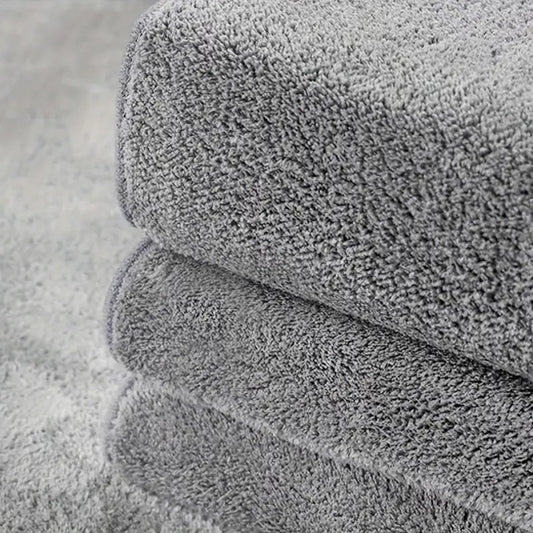 Khăn Lau Xe Ô Tô Lông Cừu San Hô Cao Cấp 2 Mặt Siêu Thấm Hút, Mềm Mịn, Không Xước Sơn