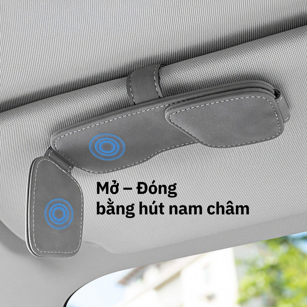 Kẹp Kính Đôi Nam Châm Đa Năng Cho Ô Tô