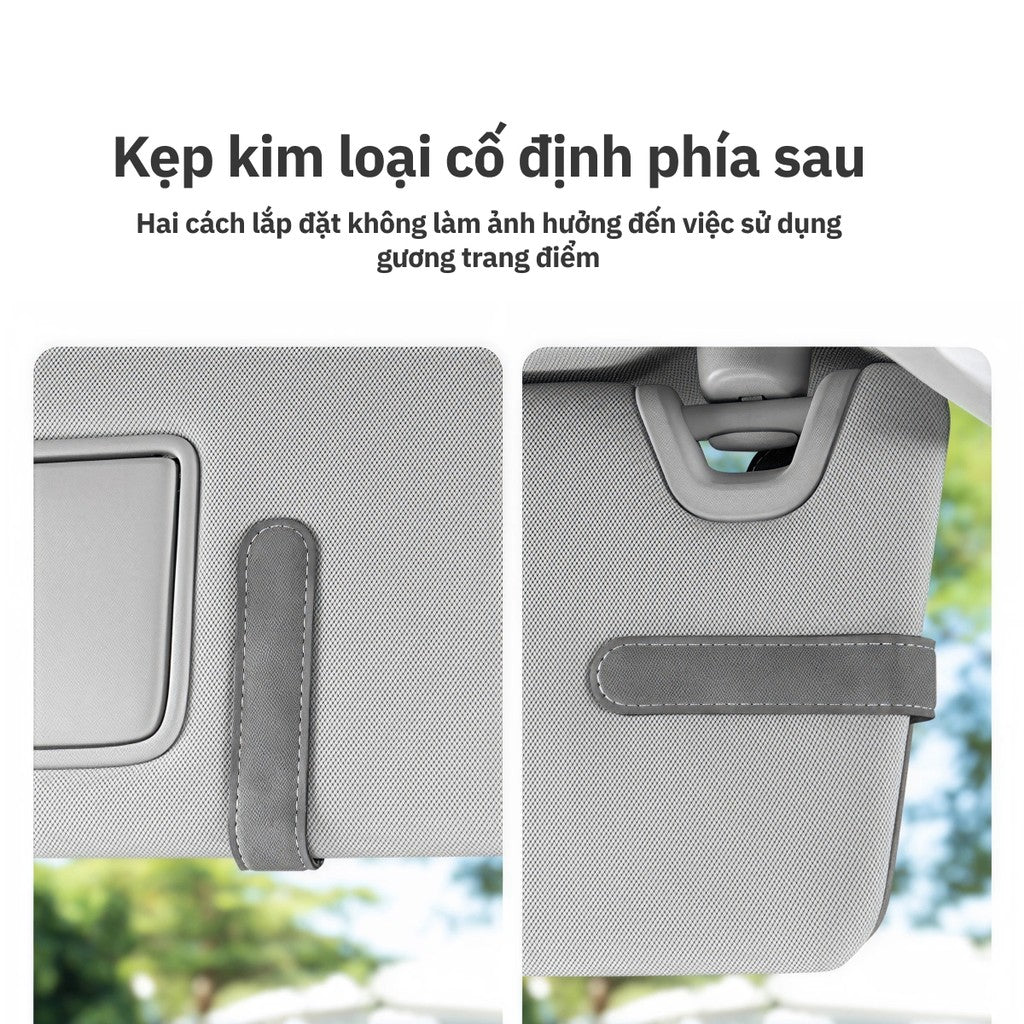 Kẹp Kính Đôi Nam Châm Đa Năng Cho Ô Tô