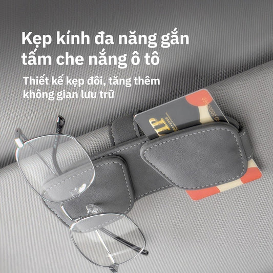 Kẹp Kính Đôi Nam Châm Đa Năng Cho Ô Tô