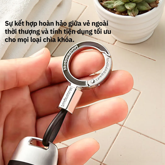 Móc Khóa Motorsport Cho Ô Tô Xe Máy Đa Năng Tháo Lắp Nhanh Chống Thất Lạc Kèm Dây TPU Dẻo