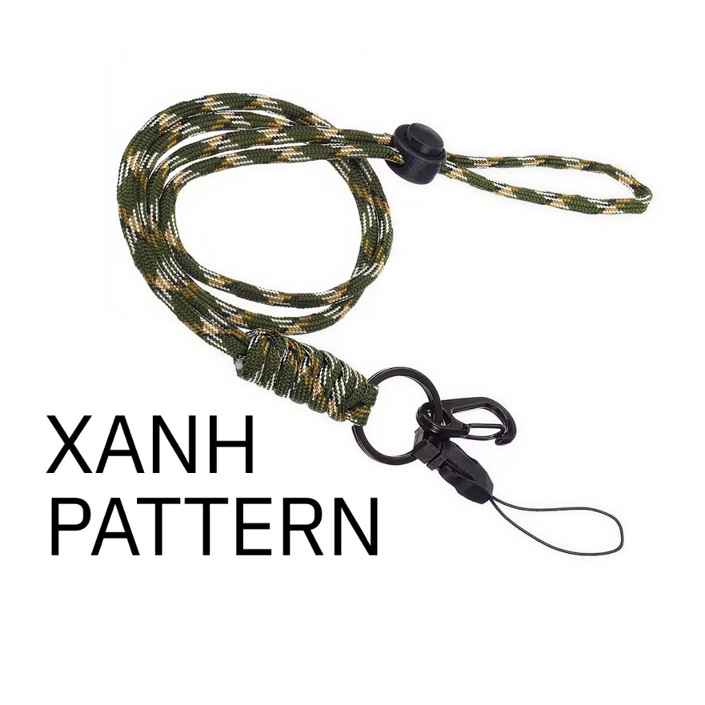 Dây Đeo Thẻ Nhân Viên, Chìa Khóa Paracord 7 Lõi Siêu Bền - Chịu Tải 150kg, Tùy Chỉnh Độ Dài