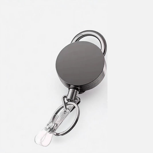 Móc Khóa Dây Rút 60cm Mặt Tròn 3.2cm Cao Cấp