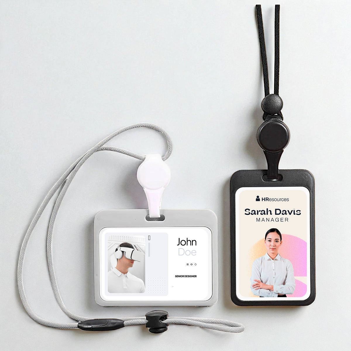 Bao Đựng Thẻ Co Rút Thông Minh - Dây Đeo Cổ 2 Mặt Tiện Lợi