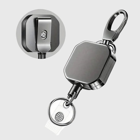 Móc Khóa Dây Rút Thẻ Đeo Kim Loại, Kích Thước 3.2cm