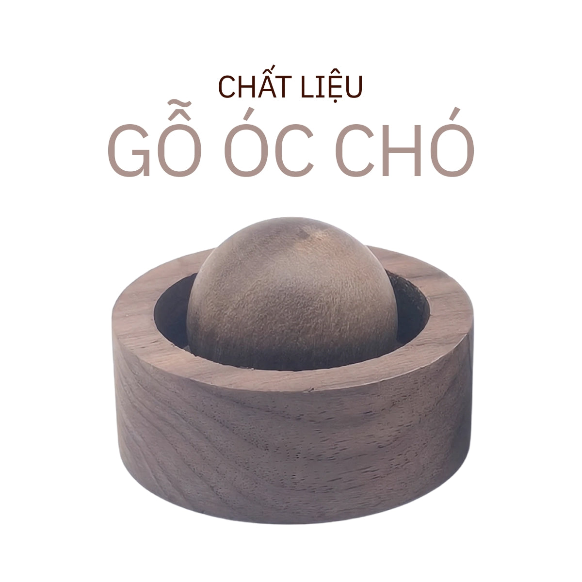 Quả Cầu Gỗ Óc Chó Khuếch Tán Tinh Dầu Ô Tô, Trang Trí, Khử Mùi, Quà Tặng Sang Trọng