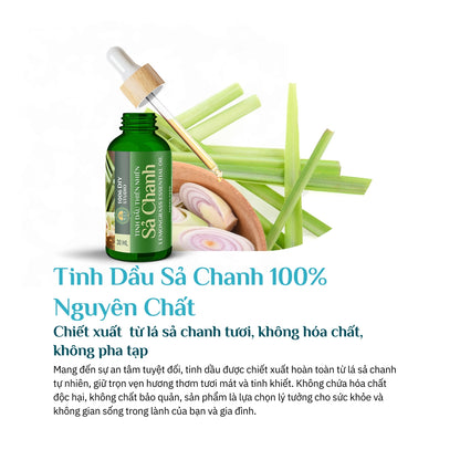 Tinh Dầu Sả Chanh Nguyên Chất 100%