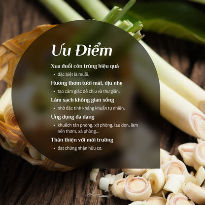 Tinh Dầu Sả Java Hữu Cơ 100% Nguyên Chất