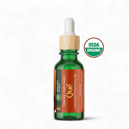 Tinh Dầu Vỏ Quế Nguyên Chất - Xông Phòng Thơm Ấm, Thư Giãn, Đuổi Côn Trùng