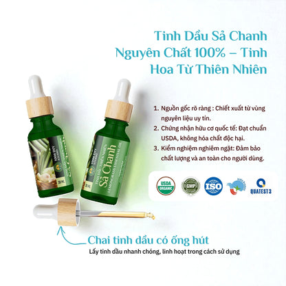 Tinh Dầu Sả Chanh Nguyên Chất 100%