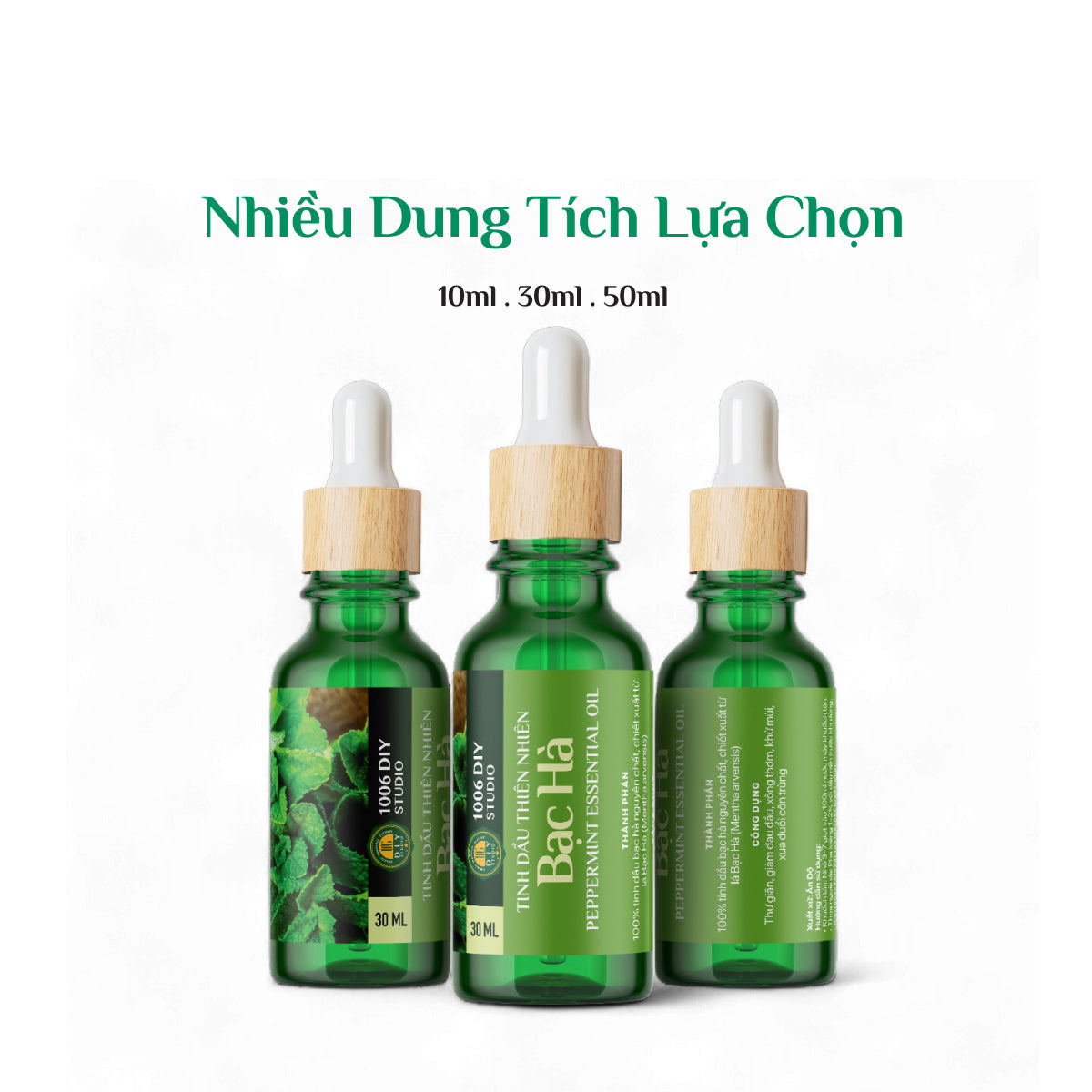 Tinh Dầu Bạc Hà Hữu Cơ Nguyên Chất 100%