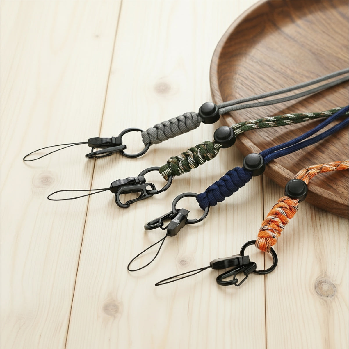 Dây Đeo Thẻ Nhân Viên, Chìa Khóa Paracord 7 Lõi Siêu Bền - Chịu Tải 150kg, Tùy Chỉnh Độ Dài