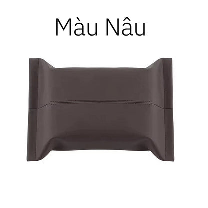 Hộp Đựng Khăn Giấy Da Nappa Treo Ô Tô