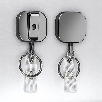 Móc Khóa Dây Rút Thẻ Đeo Kim Loại, Kích Thước 3.2cm