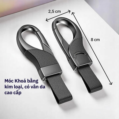 Móc Khóa Ô Tô Nam Cao Cấp Hợp Kim + Da