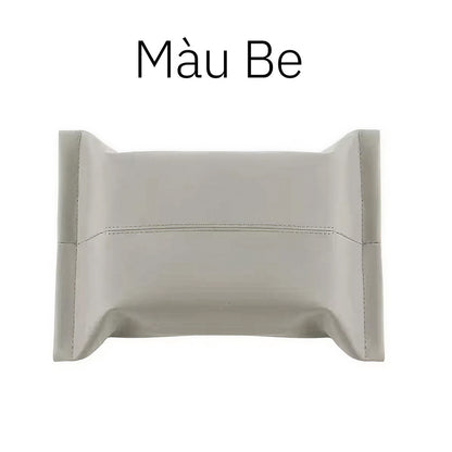 Hộp Đựng Khăn Giấy Da Nappa Treo Ô Tô