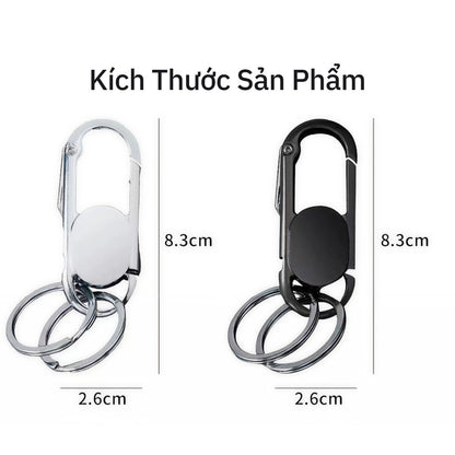 Móc Khóa Ô Tô Xe Máy Nam Thép Không Gỉ
