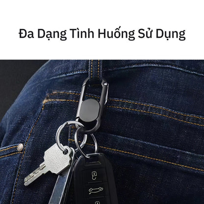 Móc Khóa Ô Tô Xe Máy Nam Thép Không Gỉ
