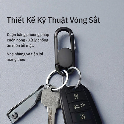Móc Khóa Ô Tô Xe Máy Nam Thép Không Gỉ