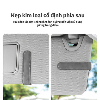 Kẹp Kính Đôi Nam Châm Đa Năng Cho Ô Tô