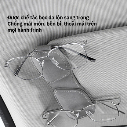 Kẹp Kính Đôi Nam Châm Đa Năng Cho Ô Tô