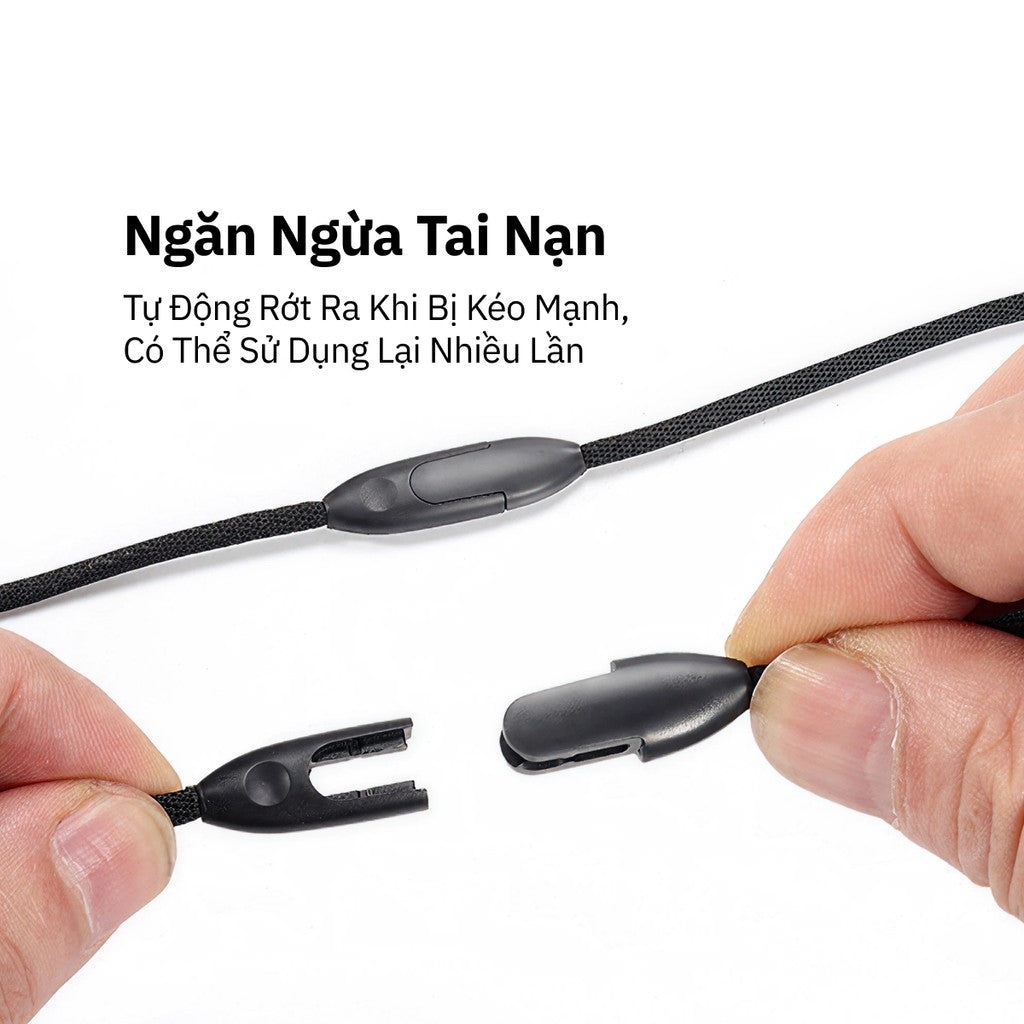 Bao Đựng Thẻ Co Rút Thông Minh - Dây Đeo Cổ 2 Mặt Tiện Lợi