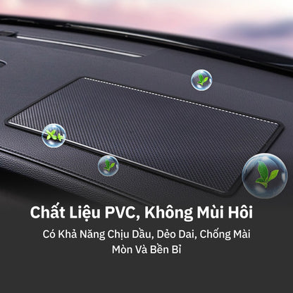 Thảm Lót Chống Trượt Taplo Ô Tô PVC Để Điện Thoại, Đồ Dùng Siêu Bám Dính, Chịu Nhiệt