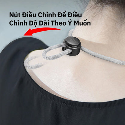 Bao Đựng Thẻ Co Rút Thông Minh - Dây Đeo Cổ 2 Mặt Tiện Lợi