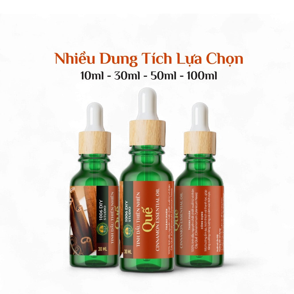 Tinh Dầu Vỏ Quế Nguyên Chất - Xông Phòng Thơm Ấm, Thư Giãn, Đuổi Côn Trùng
