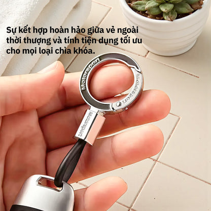 Móc Khóa Motorsport Cho Ô Tô Xe Máy Đa Năng Tháo Lắp Nhanh Chống Thất Lạc Kèm Dây TPU Dẻo
